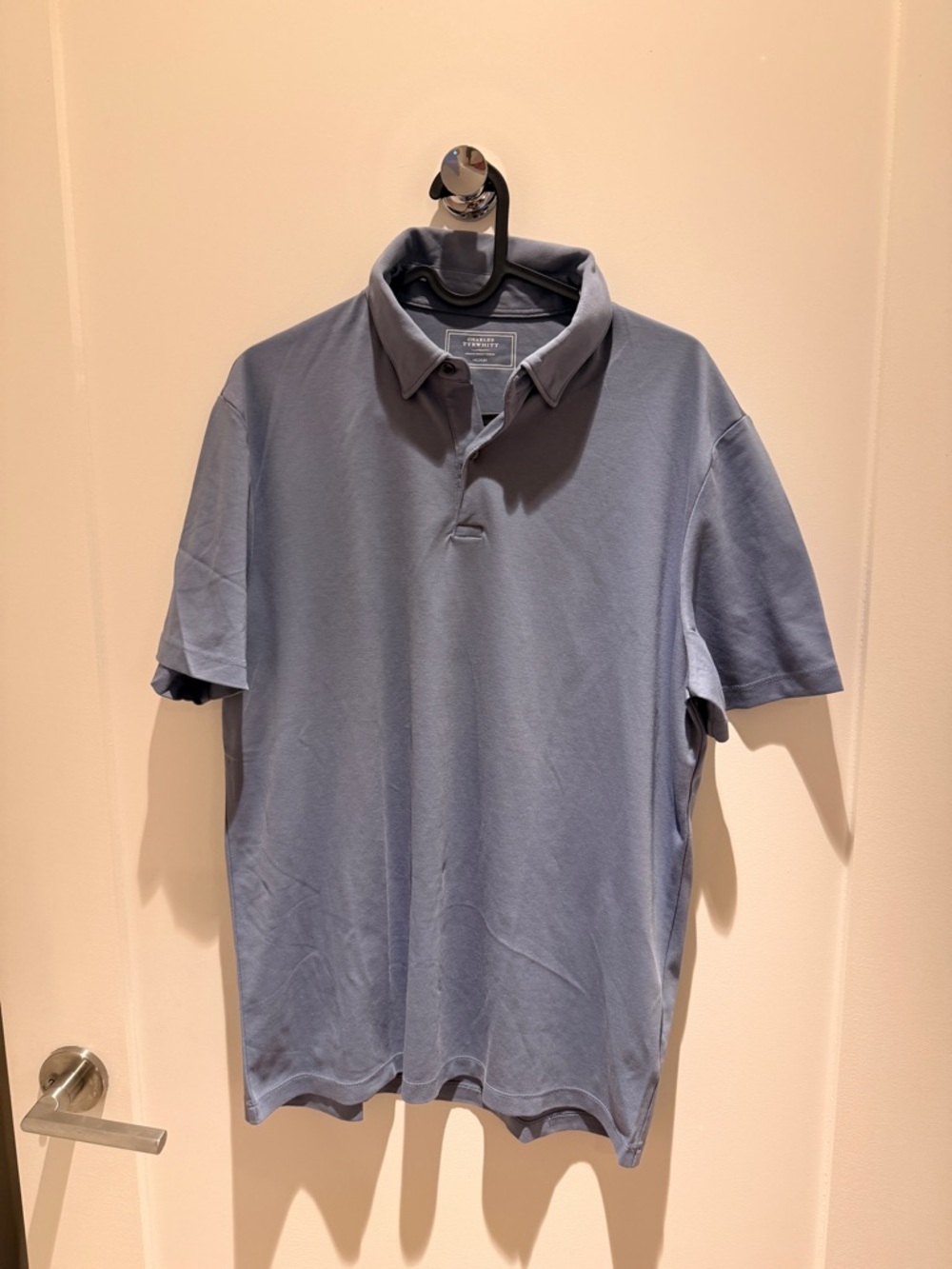 Charles Tyrwhitt Men's Polo Shirt in Dusty Blue
